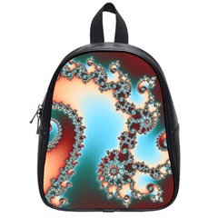 Fractal Spiral Art Math Abstract School Bag (small) by Ravend