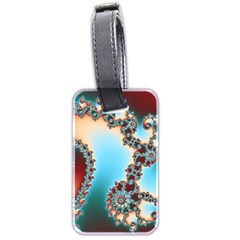 Fractal Spiral Art Math Abstract Luggage Tag (two Sides) by Ravend