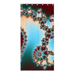 Fractal Spiral Art Math Abstract Shower Curtain 36  X 72  (stall)  by Ravend