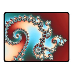 Fractal Spiral Art Math Abstract Fleece Blanket (small) by Ravend