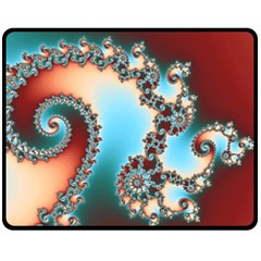 Fractal Spiral Art Math Abstract Fleece Blanket (medium) by Ravend