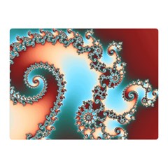 Fractal Spiral Art Math Abstract Premium Plush Fleece Blanket (mini) by Ravend