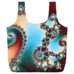 Fractal Spiral Art Math Abstract Full Print Recycle Bag (xxxl) by Ravend