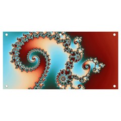 Fractal Spiral Art Math Abstract Banner And Sign 4  X 2  by Ravend