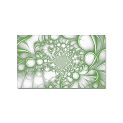 Green Abstract Fractal Background Texture Sticker (rectangular) by Ravend