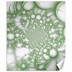 Green Abstract Fractal Background Texture Canvas 8  X 10  by Ravend