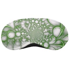 Green Abstract Fractal Background Texture Sleeping Mask by Ravend