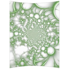 Green Abstract Fractal Background Texture Back Support Cushion by Ravend