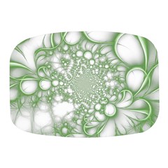 Green Abstract Fractal Background Texture Mini Square Pill Box by Ravend