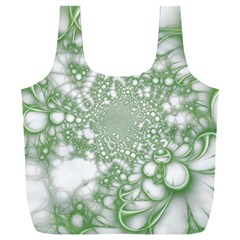 Green Abstract Fractal Background Texture Full Print Recycle Bag (xxl) by Ravend