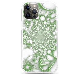 Green Abstract Fractal Background Texture Iphone 12 Pro Max Tpu Uv Print Case by Ravend