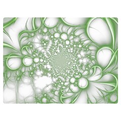 Green Abstract Fractal Background Texture Premium Plush Fleece Blanket (extra Small) by Ravend