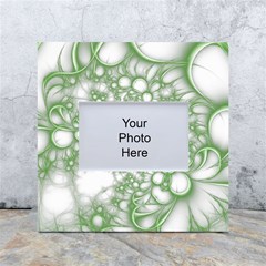 Green Abstract Fractal Background Texture White Box Photo Frame 4  X 6  by Ravend