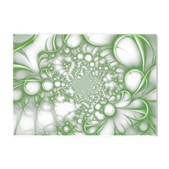 Green Abstract Fractal Background Texture Crystal Sticker (a4)