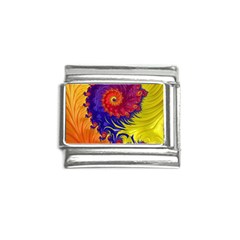 Fractal Spiral Bright Colors Italian Charm (9mm)