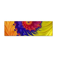 Fractal Spiral Bright Colors Sticker (bumper) by Ravend