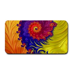 Fractal Spiral Bright Colors Medium Bar Mat by Ravend