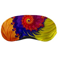 Fractal Spiral Bright Colors Sleeping Mask by Ravend