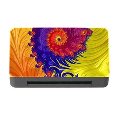 Fractal Spiral Bright Colors Memory Card Reader With Cf