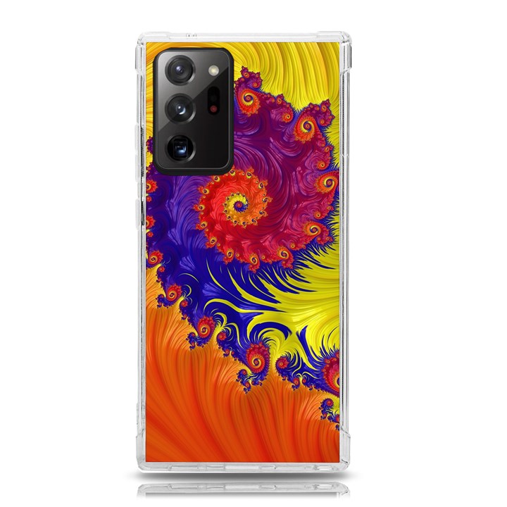 Fractal Spiral Bright Colors Samsung Galaxy Note 20 Ultra TPU UV Case