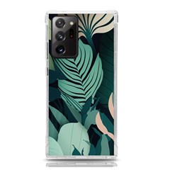 Green Nature Bohemian Painting Leaves Foliage Samsung Galaxy Note 20 Ultra Tpu Uv Case by Ravend