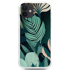 Green Nature Bohemian Painting Leaves Foliage Iphone 12/12 Pro Tpu Uv Print Case