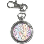 Pusheen Carebears Bears Cat Colorful Cute Pastel Pattern Key Chain Watches Front