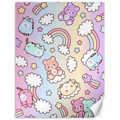 Pusheen Carebears Bears Cat Colorful Cute Pastel Pattern Canvas 12  X 16 