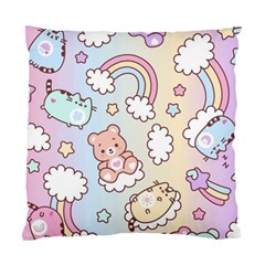 Pusheen Carebears Bears Cat Colorful Cute Pastel Pattern Standard Cushion Case (One Side)