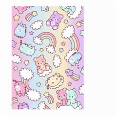 Pusheen Carebears Bears Cat Colorful Cute Pastel Pattern Large Garden Flag (Two Sides)