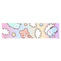 Pusheen Carebears Bears Cat Colorful Cute Pastel Pattern Oblong Satin Scarf (16  X 60 ) by Sapixe