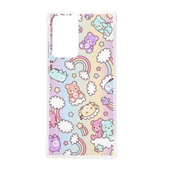 Pusheen Carebears Bears Cat Colorful Cute Pastel Pattern Samsung Galaxy Note 20 Ultra Tpu Uv Case by Sapixe