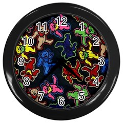 Bears Colors Dead Head Deadhead Grateful Dead Wall Clock (black) by Sapixe