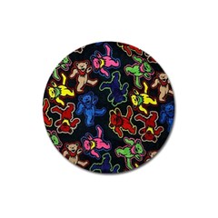 Bears Colors Dead Head Deadhead Grateful Dead Magnet 3  (round) by Sapixe