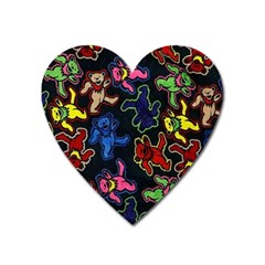 Bears Colors Dead Head Deadhead Grateful Dead Heart Magnet by Sapixe