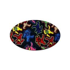 Bears Colors Dead Head Deadhead Grateful Dead Sticker Oval (100 Pack) by Sapixe