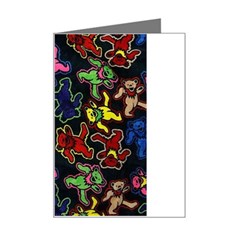 Bears Colors Dead Head Deadhead Grateful Dead Mini Greeting Card by Sapixe