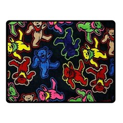 Bears Colors Dead Head Deadhead Grateful Dead One Side Fleece Blanket (small) by Sapixe