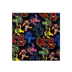 Bears Colors Dead Head Deadhead Grateful Dead Satin Bandana Scarf 22  X 22  by Sapixe