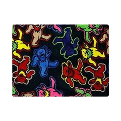 Bears Colors Dead Head Deadhead Grateful Dead One Side Premium Plush Fleece Blanket (mini) by Sapixe