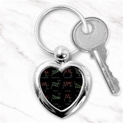 Chart Pattern Key Chain (heart) by Sapixe