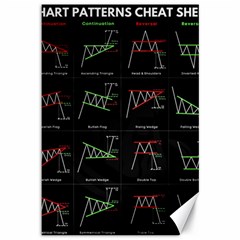 Chart Pattern Canvas 12  X 18  by Sapixe