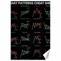 Chart Pattern Canvas 24  X 36  by Sapixe