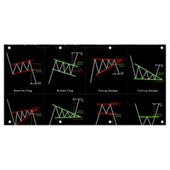 Chart Pattern Banner And Sign 8  X 4  by Sapixe