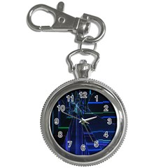 Screen Glitch Broken  Crack  Fracture  Glass Pattern Key Chain Watches by Sapixe