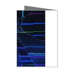 Screen Glitch Broken  Crack  Fracture  Glass Pattern Mini Greeting Cards (pkg Of 8)