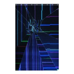 Screen Glitch Broken  Crack  Fracture  Glass Pattern Shower Curtain 48  X 72  (small)  by Sapixe