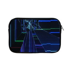 Screen Glitch Broken  Crack  Fracture  Glass Pattern Apple Ipad Mini Zipper Cases by Sapixe