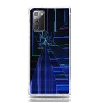 Screen Glitch Broken  Crack  Fracture  Glass Pattern Samsung Galaxy Note 20 TPU UV Case Front