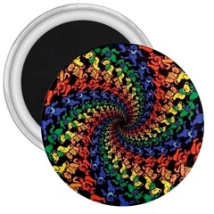 Deadhead Bears Band  Colorsdead Head Grateful Dead Pattern 3  Magnets